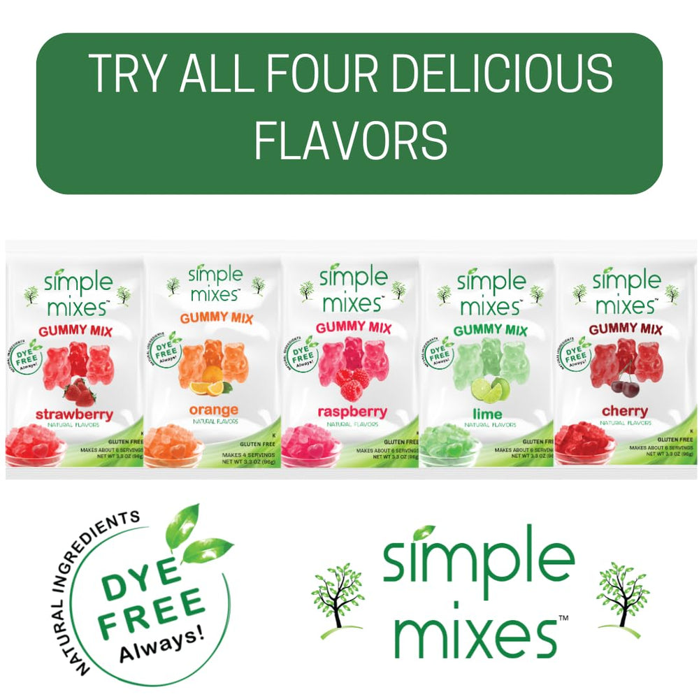 Simple Mixes serving bowl with gummies showing shareable snack benefit