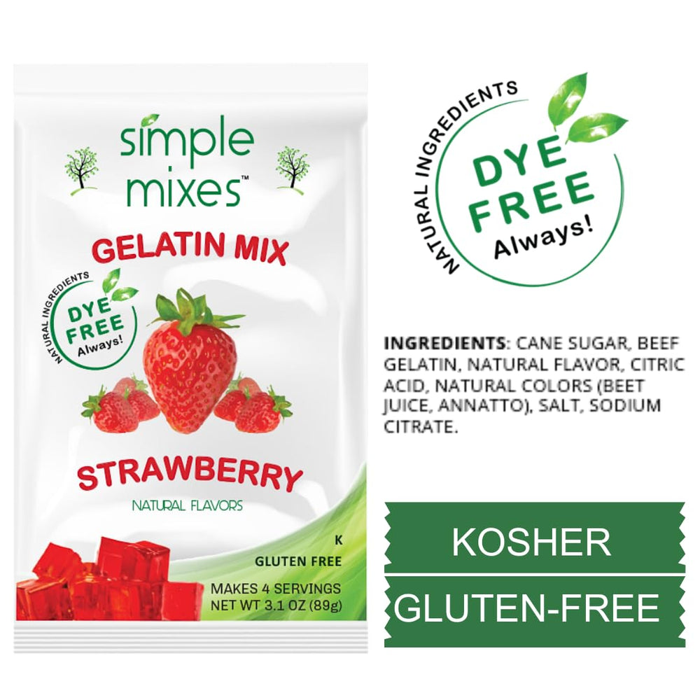 Simple Mixes single pouch displayed open ready to pour with clear measurement markings