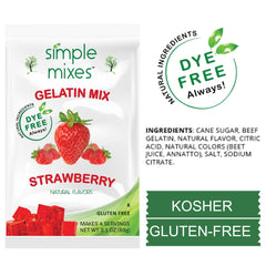 Simple Mixes single pouch displayed open ready to pour with clear measurement markings