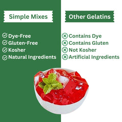 Simple Mixes gelatin texture closeup showing smooth set and appealing color