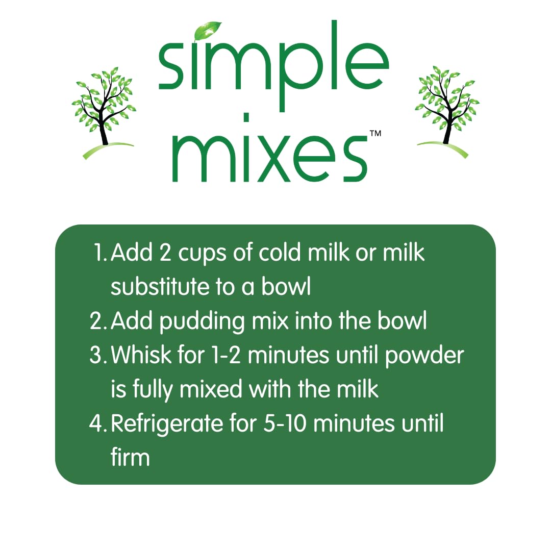 Simple Mixes vanilla pudding topped with berries showcasing serving idea and flavor