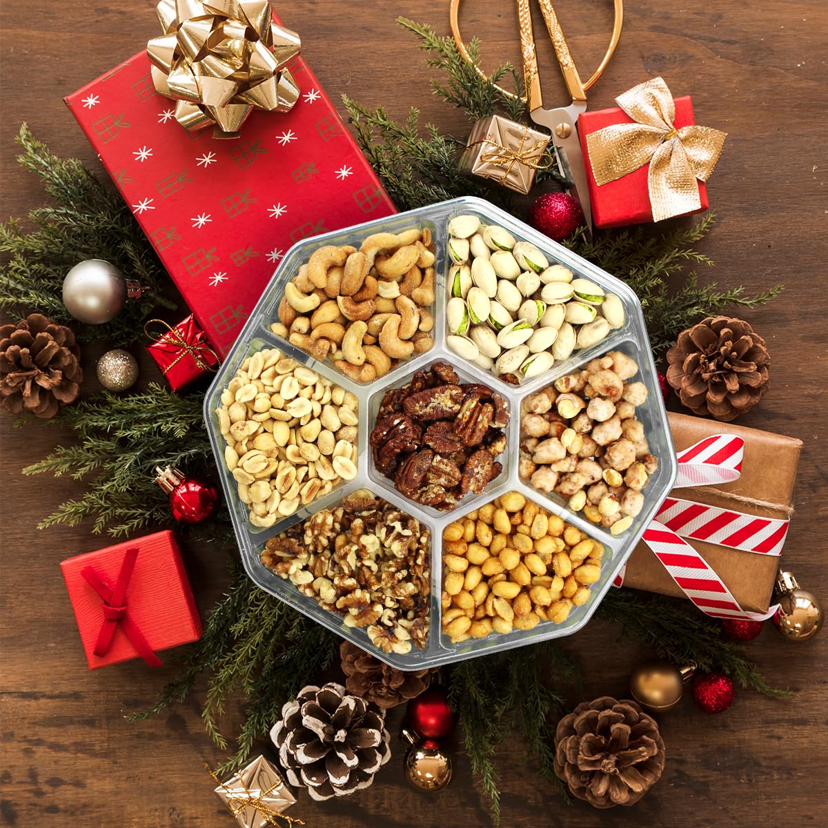 Simple Orchards on a holiday table showing festive presentation and entertaining value