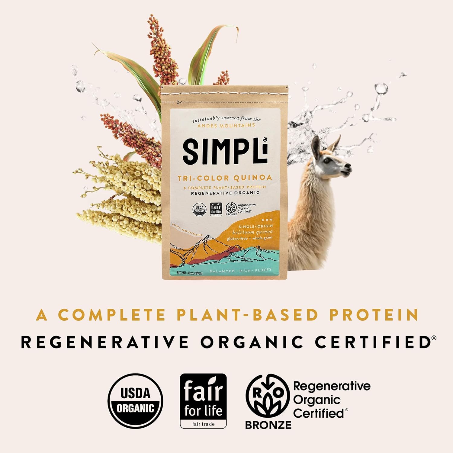 SIMPLi cooked quinoa in a bowl offering fluffy texture and protein-packed benefit