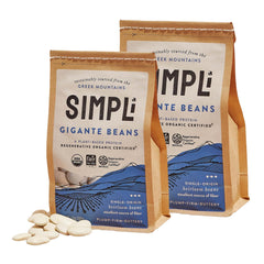SIMPLi front pack showing two 12 oz bags and product branding benefit pantry staple