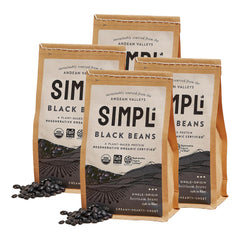 SIMPLi front packaging showing four 12 oz packs and organic badge, pantry-friendly benefit