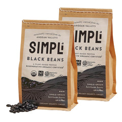 SIMPLi front packaging showing 2-pack and organic badge, easy pantry choice