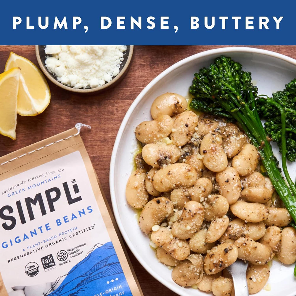 SIMPLi label close-up with USDA Organic and certifications for trust and sourcing benefit