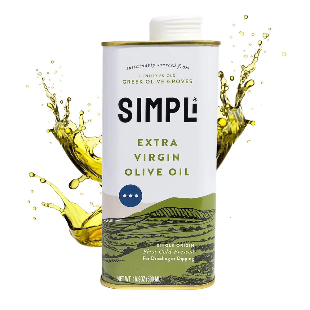 SIMPLi bottle on kitchen counter in use to inspire cooking and finishing applications