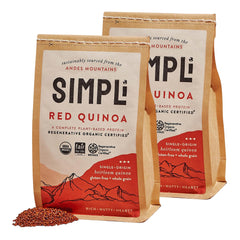 SIMPLi front packaging showing two 12 oz bags and product benefits