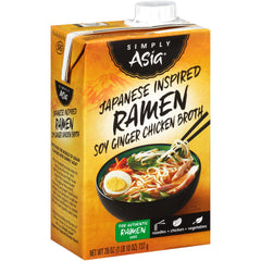 Simply Asia carton close-up label highlighting gluten-free and ingredient details for confidence