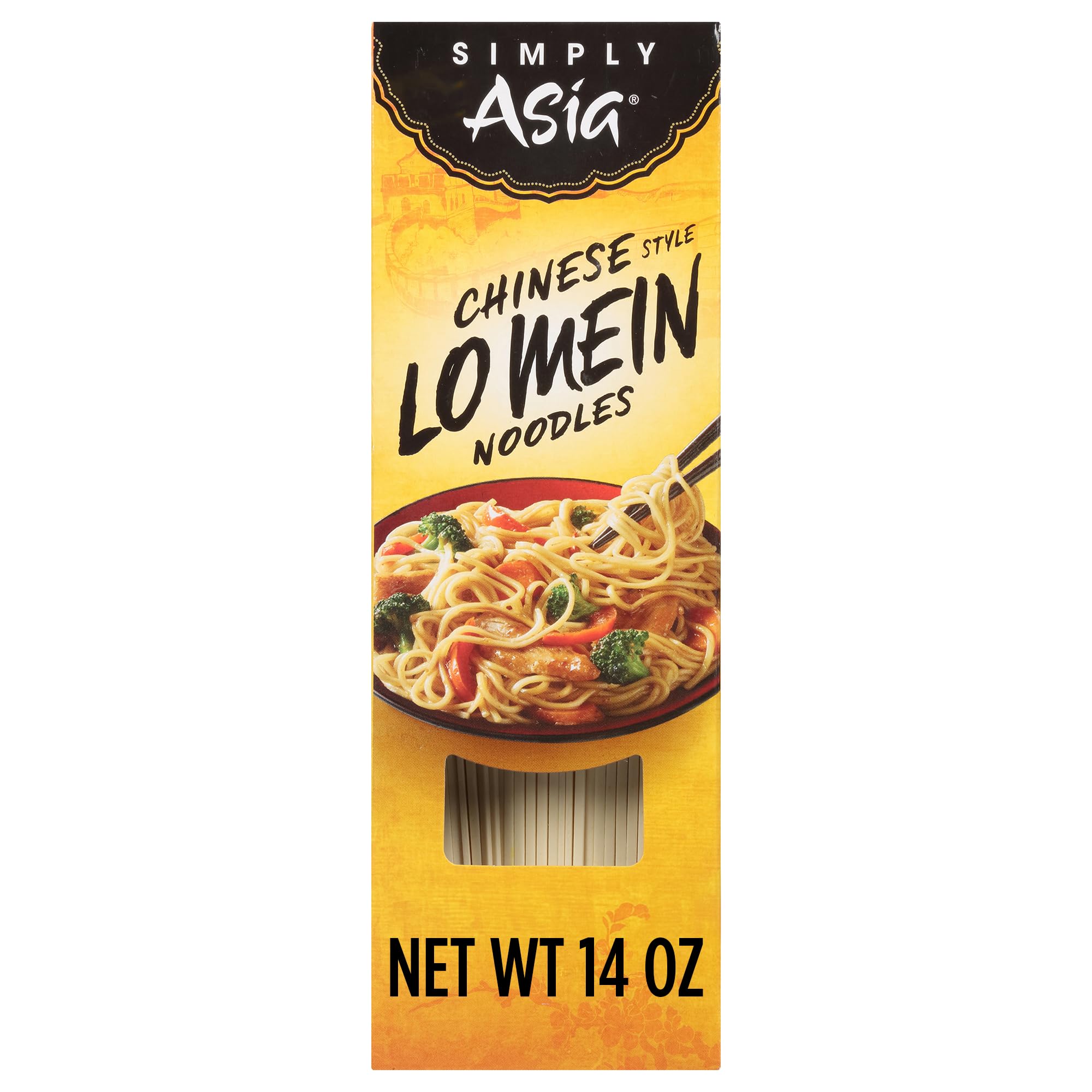 Simply Asia ingredients spread with noodles showing meal possibilities