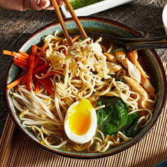 Simply Asia noodles boiling in pot for fast 5–7 minute cooking benefit