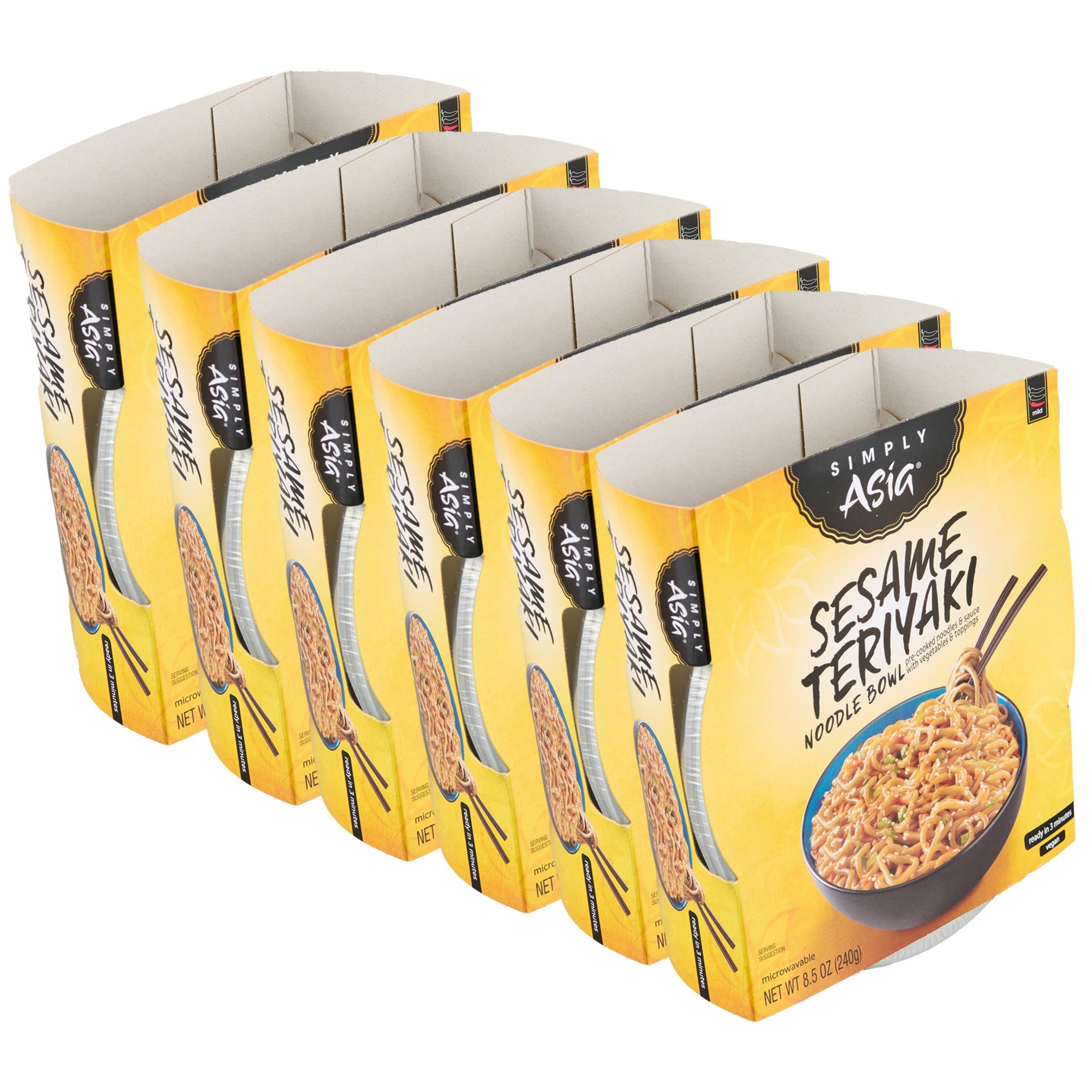 Simply Asia front packaging showing product and pack details for quick pantry meals