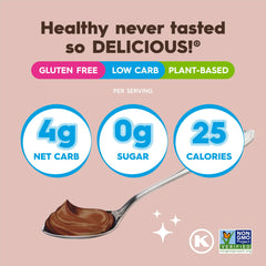 Simply Delish chocolate pudding in bowl ready to eat for quick keto snack