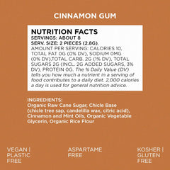 SIMPLY Gum chicle texture detail highlighting natural base benefit