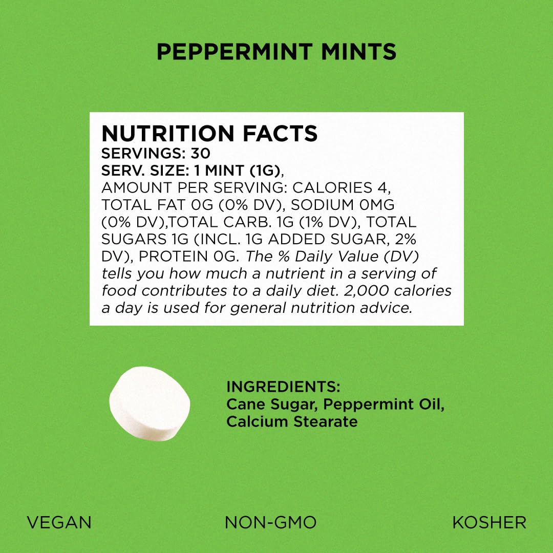 Simply Gum tin held in hand to demonstrate pocket-size scale and easy portability