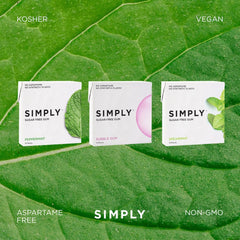 Variety pack layout of Bubblegum Peppermint Spearmint showing flavor options
