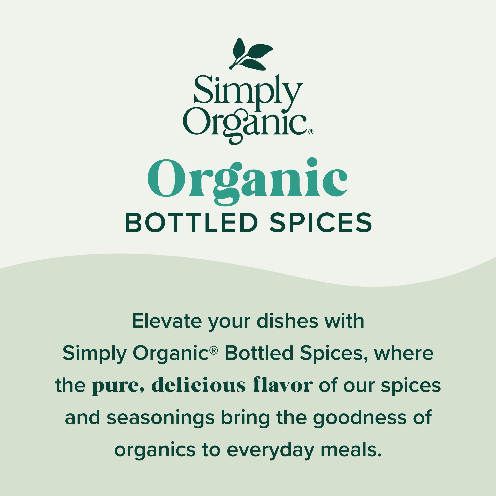 Simply Organic cloves next to a teaspoon showing size and easy measuring benefit