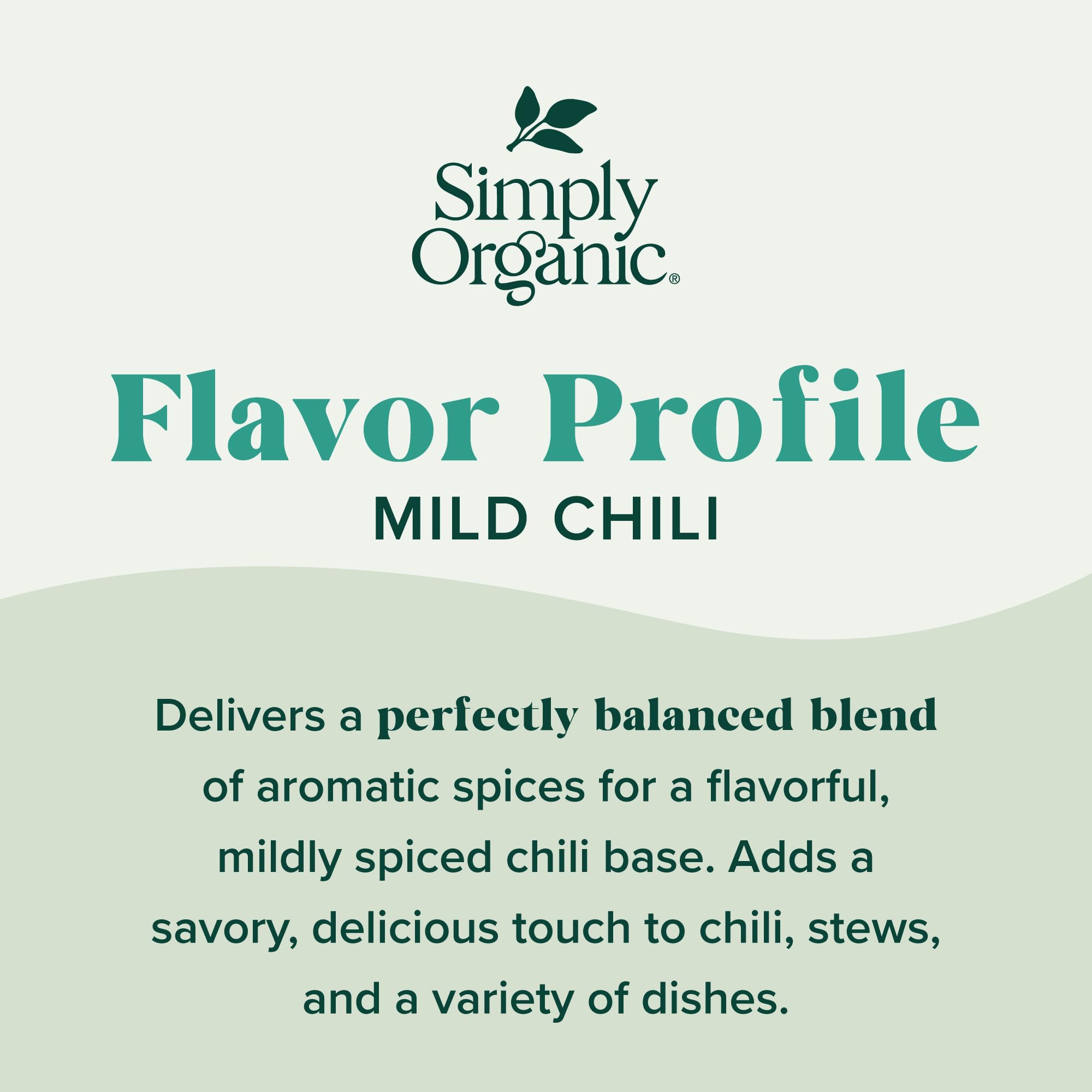 Simply Organic spoonful of seasoning showing spices and texture for flavor benefit