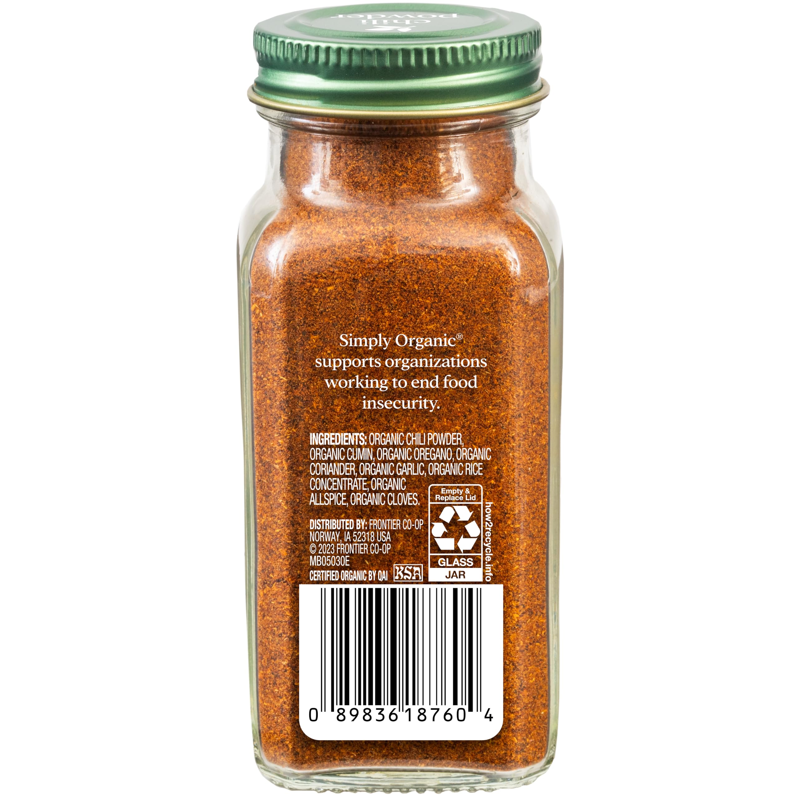 Simply Organic chili powder texture close-up showing fine, clump-free powder for even seasoning