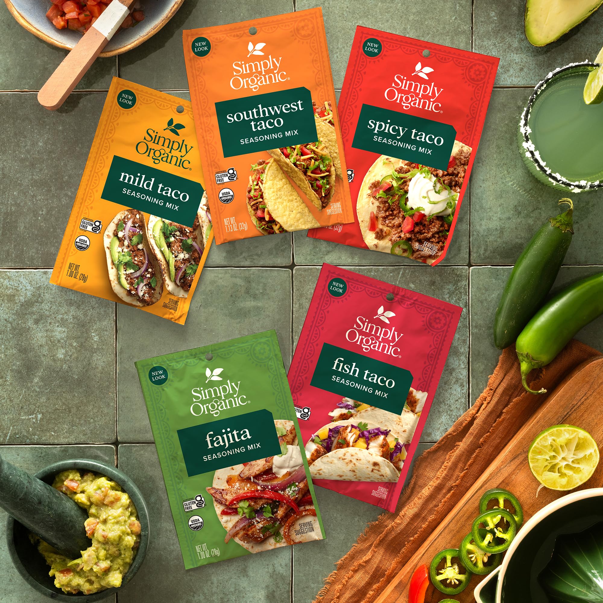 Simply Organic packet held in hand showing portion size and convenient single-use packet