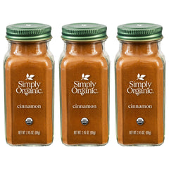 Simply Organic jar front view showing label and organic claim for pantry appeal
