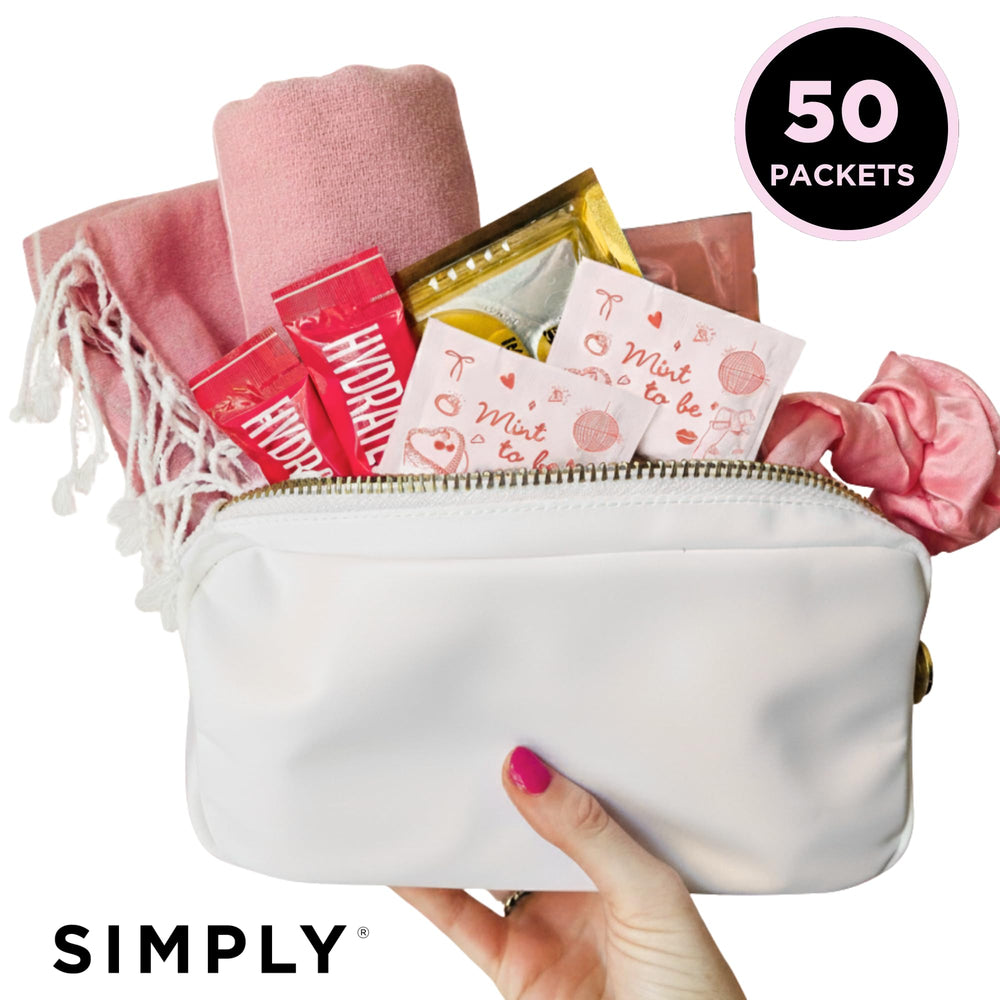 Simply brand bulk box display of 50 packets ideal for event planners