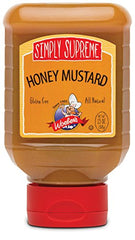 Simply Supreme jar front label showing branding and clear ingredient list, aids buying decision