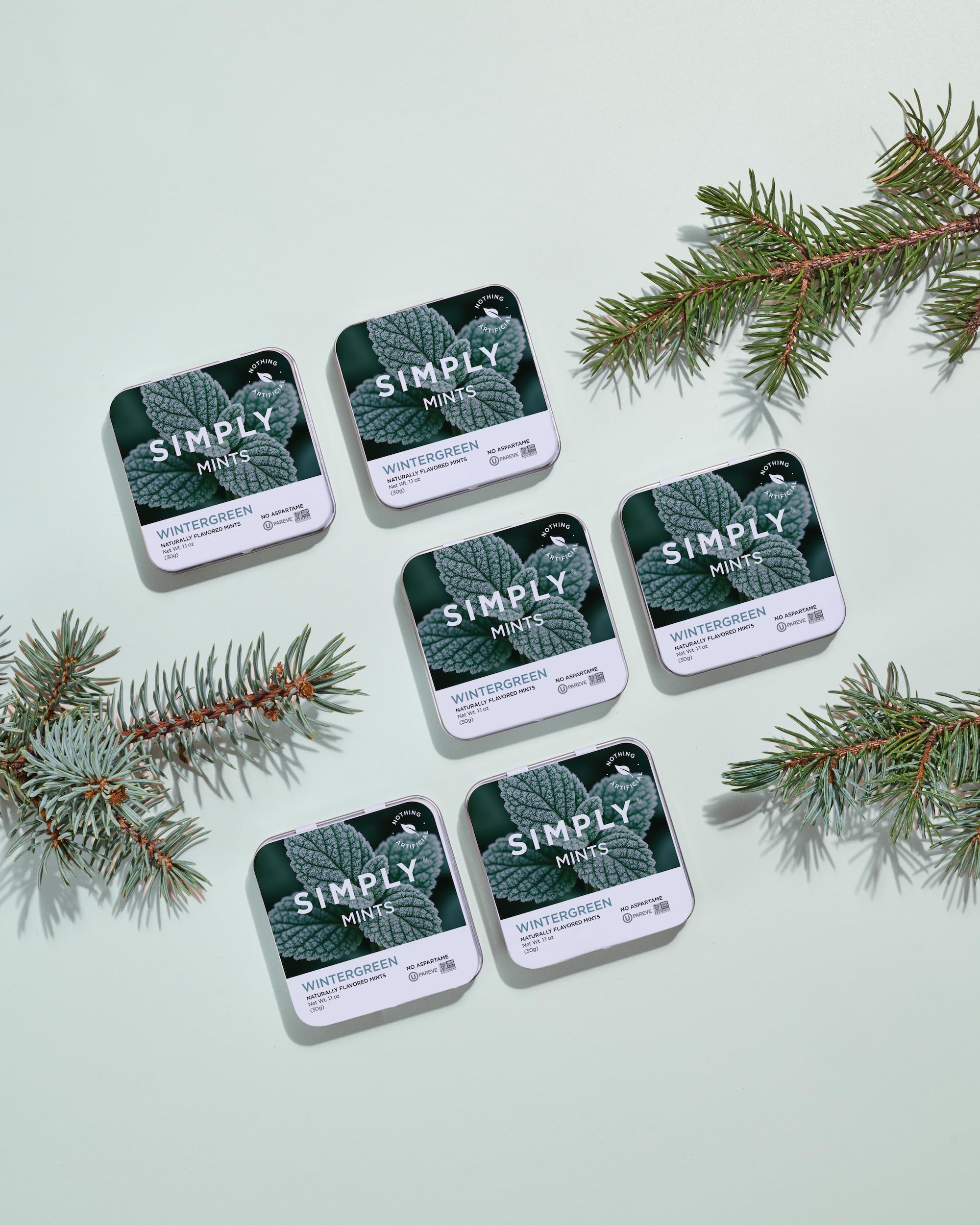 Simply brand tin in travel pouch emphasizing reusable packaging