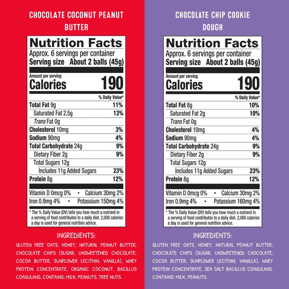 simplyFUEL close-up of protein ball texture highlighting whole-food ingredients