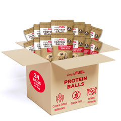 simplyFUEL front packaging showing resealable pouch and 24-count convenience