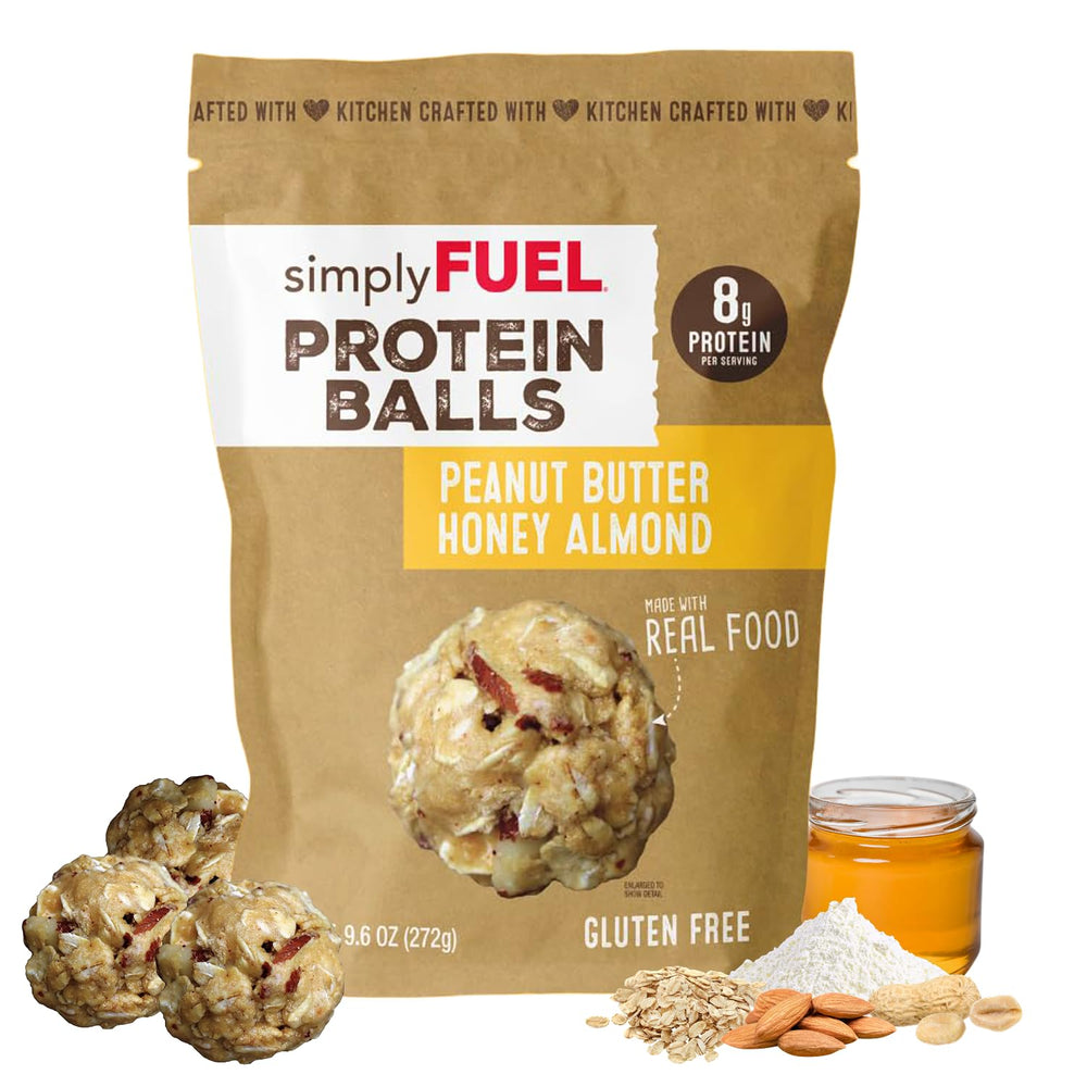 simplyFUEL front pouch showing label and resealable top benefits convenience