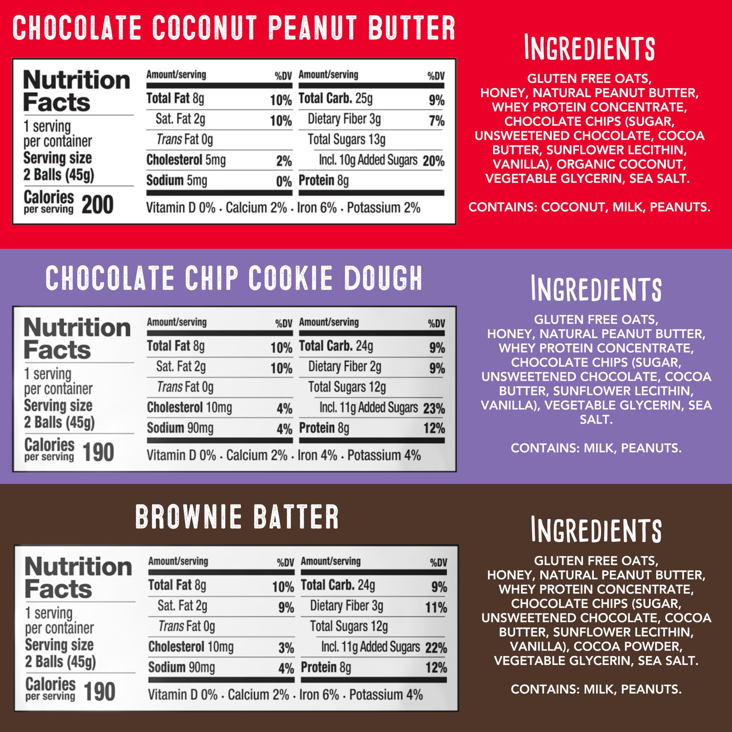 simplyFUEL opened pouch with protein balls visible, convenient grab-and-go benefit