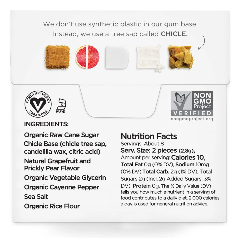 Simply Gum opened pack with wrapped pieces for convenient freshness