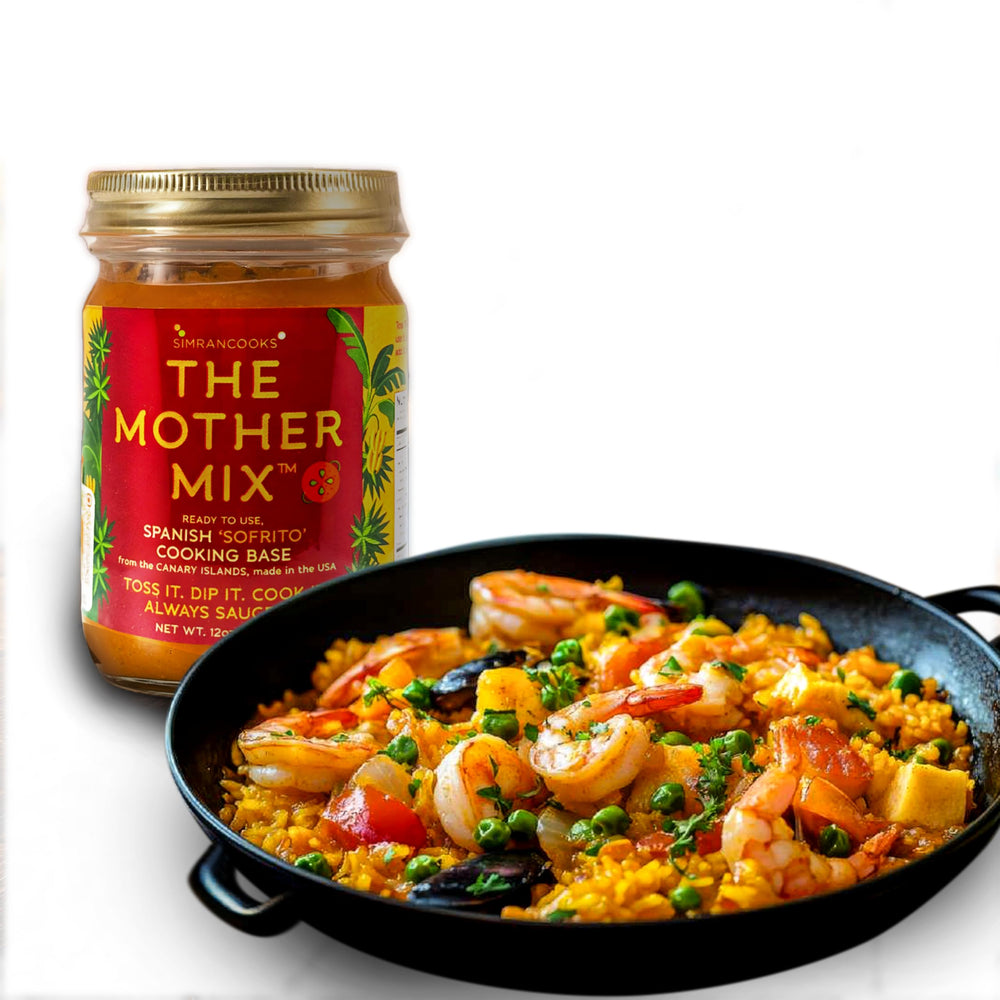 Simrancooks jar front view showing label and size, highlights authentic Spanish flavor
