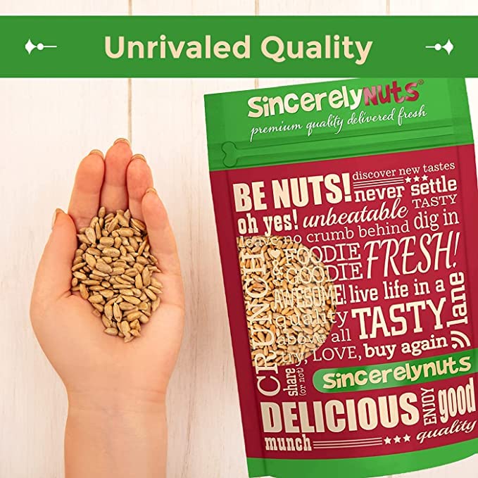 Sincerely Nuts handful of kernels showing size and serving suggestion