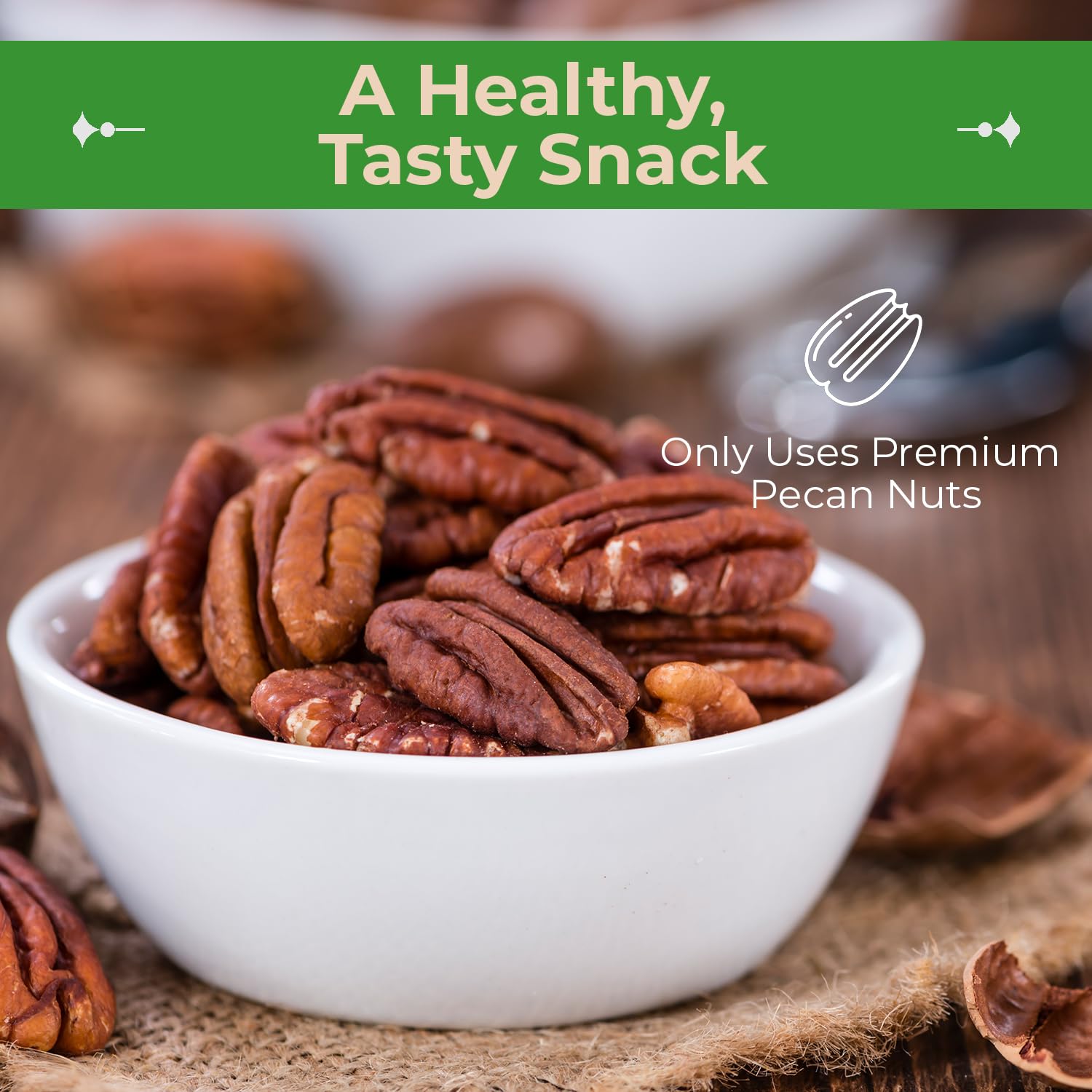 Sincerely Nuts pecans used as salad topping adding crunch and flavor