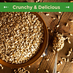 Sincerely Nuts seeds sprinkled on salad adding crunch and visual appeal to meals