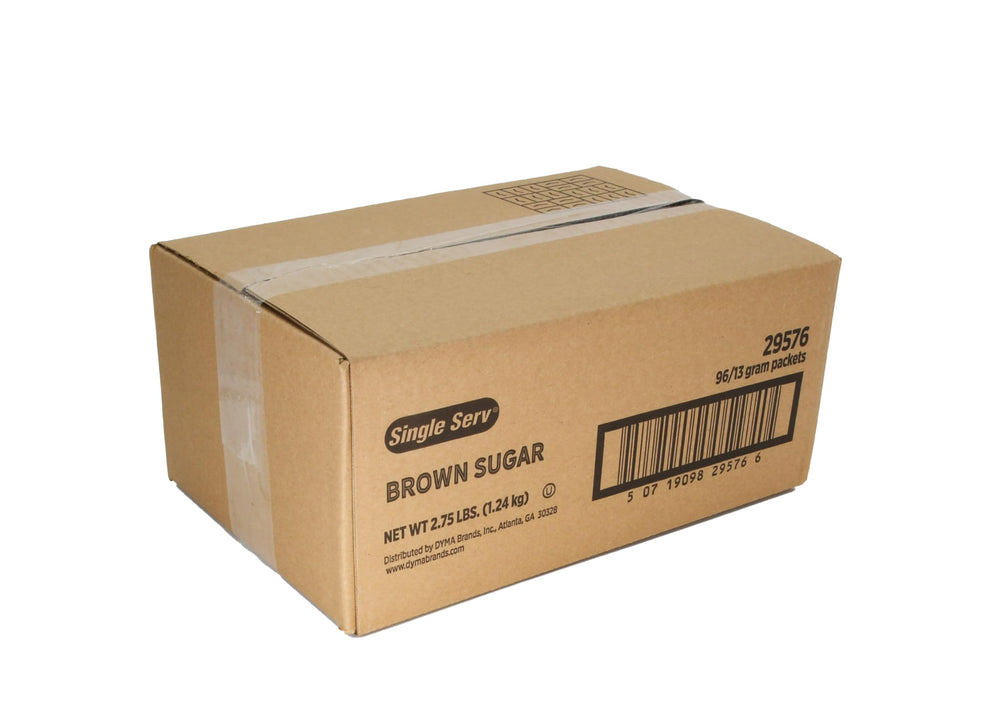 Single Serv sugar granules close-up, natural texture enhances flavor
