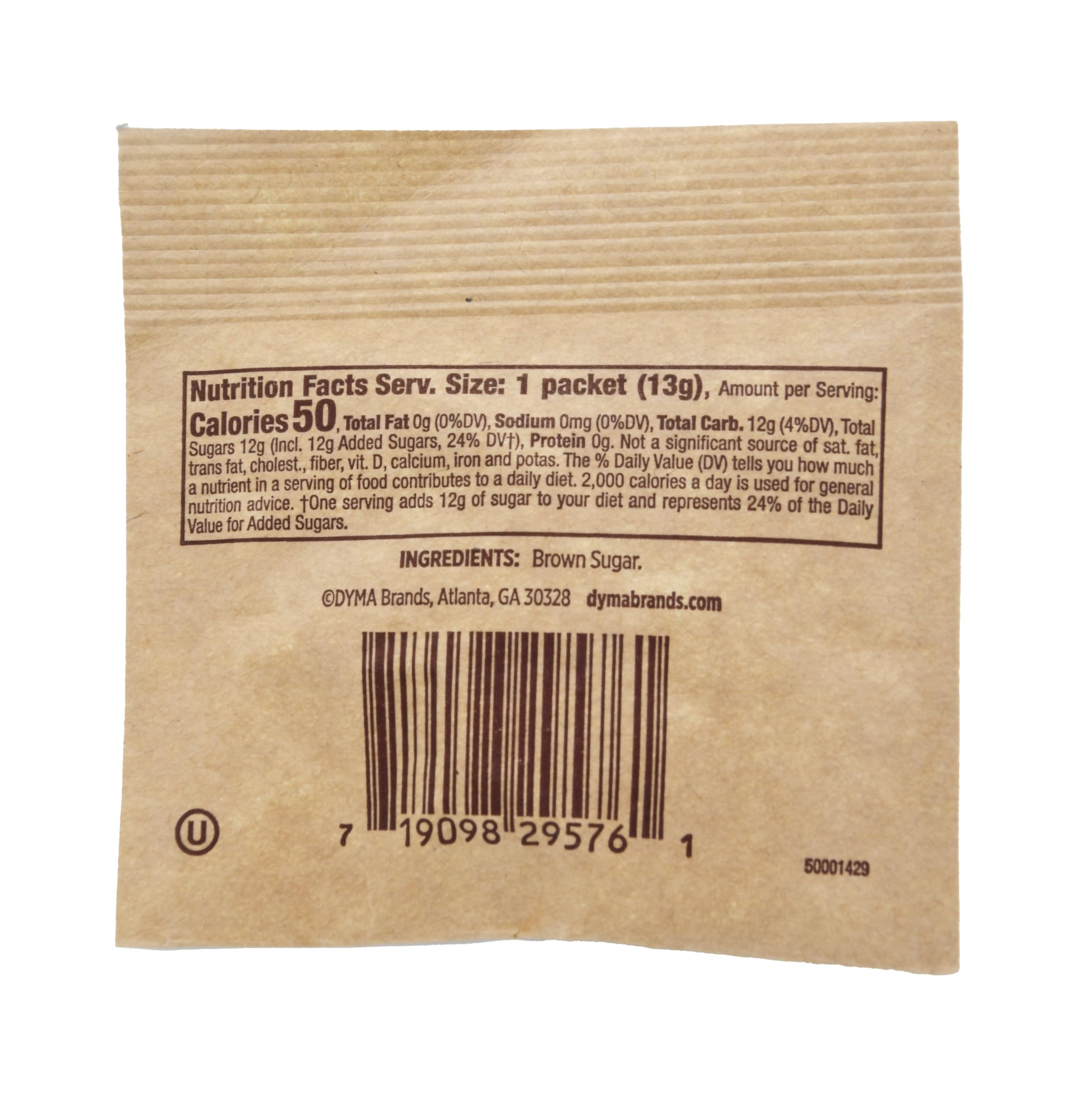 Single Serv packet poured into coffee, quick sweetening convenience