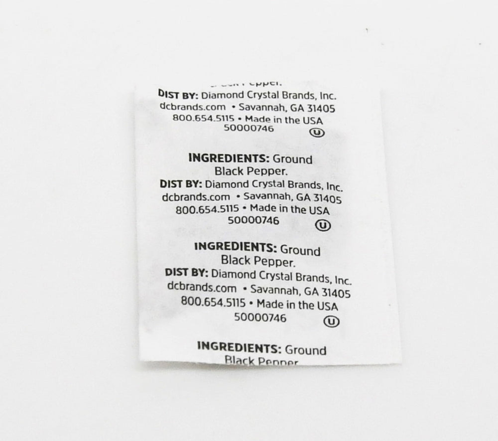 Single Serv packets included with takeout meal showing fresh seasoning on demand
