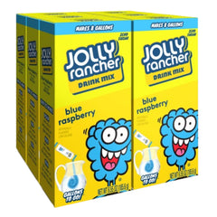 SINGLES TO GO! front pack showing 48 Blue Raspberry sticks for convenient storage and sharing
