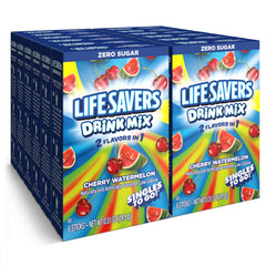 SINGLES TO GO! LIFESAVERS front packaging showing flavor and packet count, ideal for quick grabs