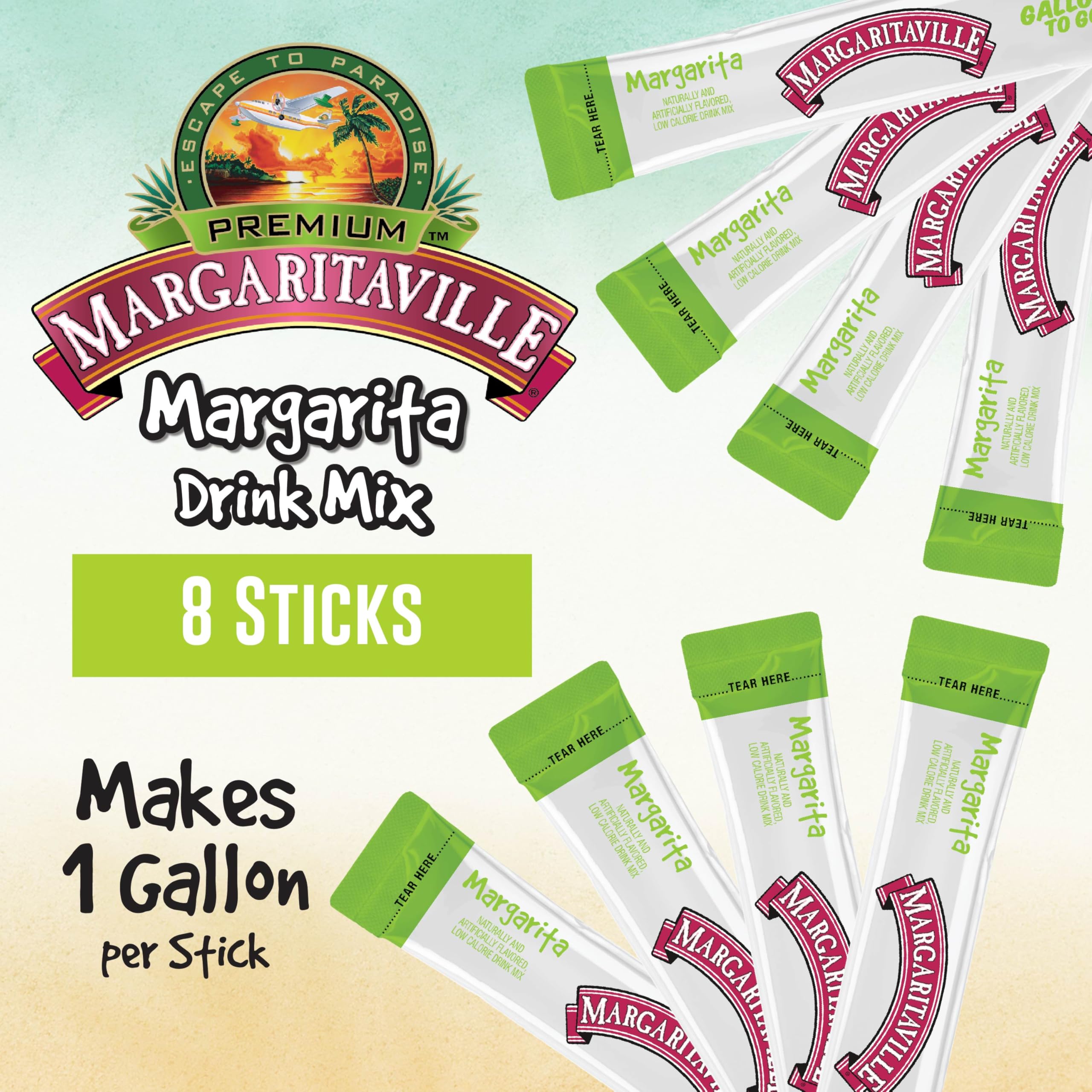 SINGLES TO GO! close-up of a single stick packet highlighting easy use