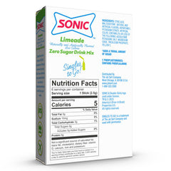 SINGLES TO GO! Sonic Limeade mixed in water bottle demonstrating bright color and quick dissolve convenience