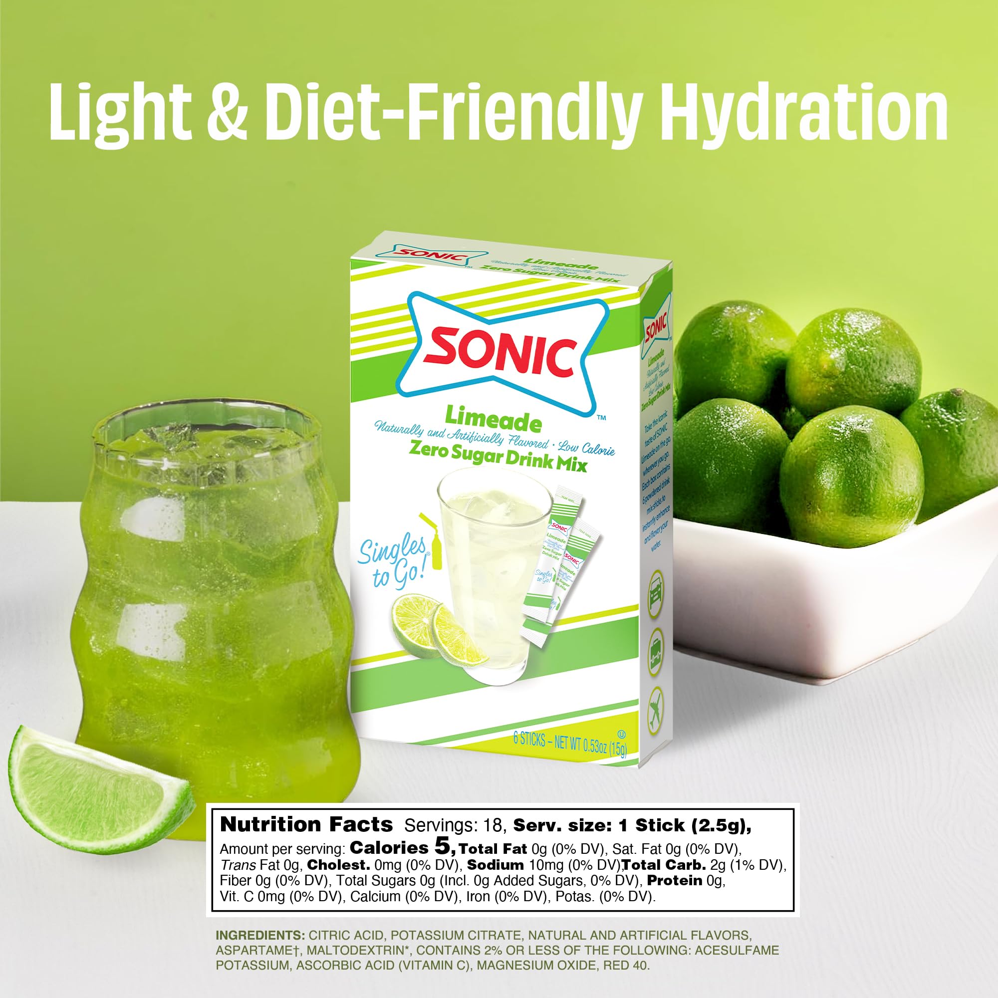 SINGLES TO GO! close-up of a single packet, clear ingredient and portion visibility benefit