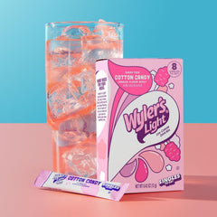 SINGLES TO GO! Wyler's single-serve packet close-up highlighting easy portability