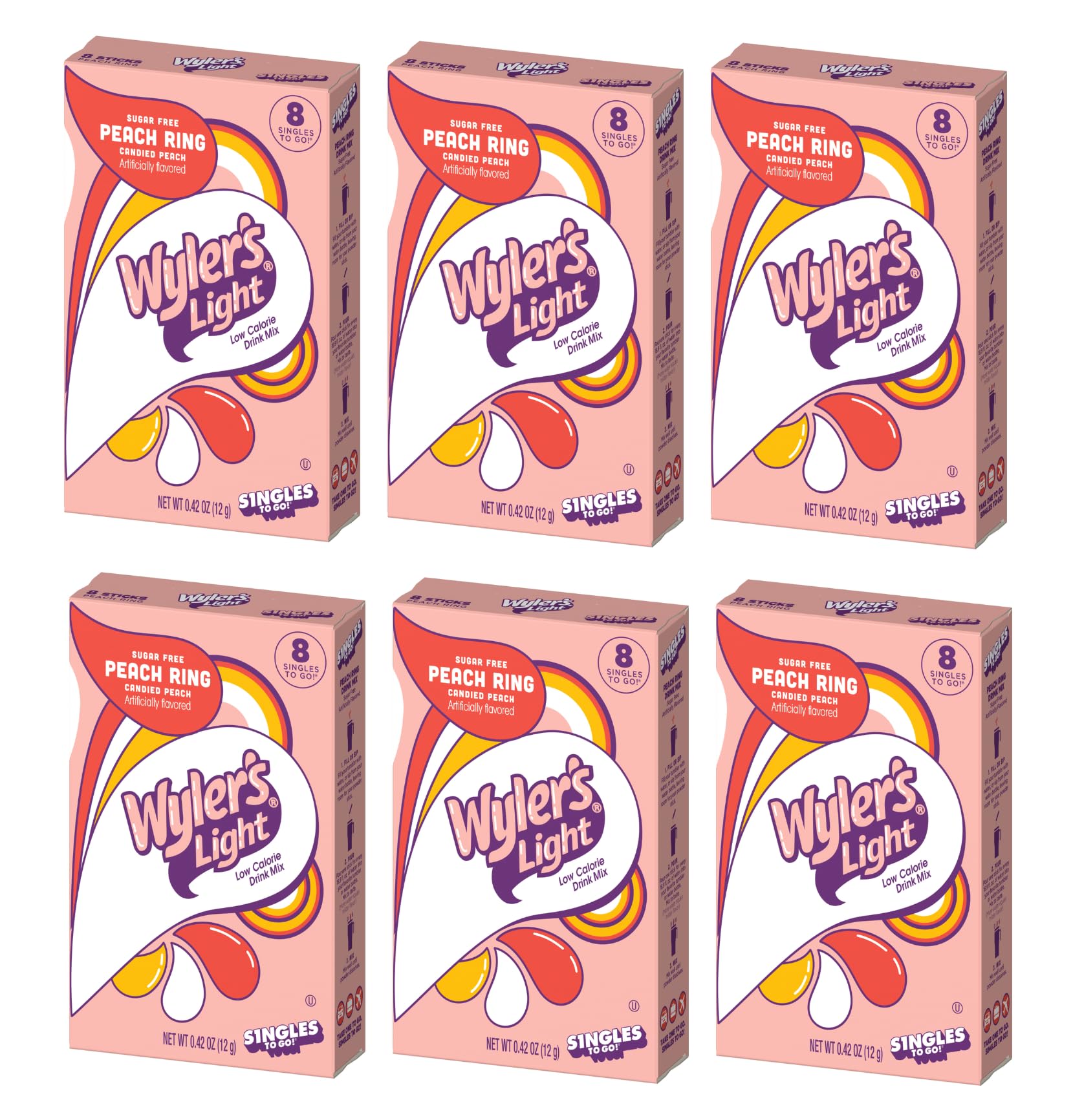 SINGLES TO GO! Wyler's Light front packaging showing product count and convenience