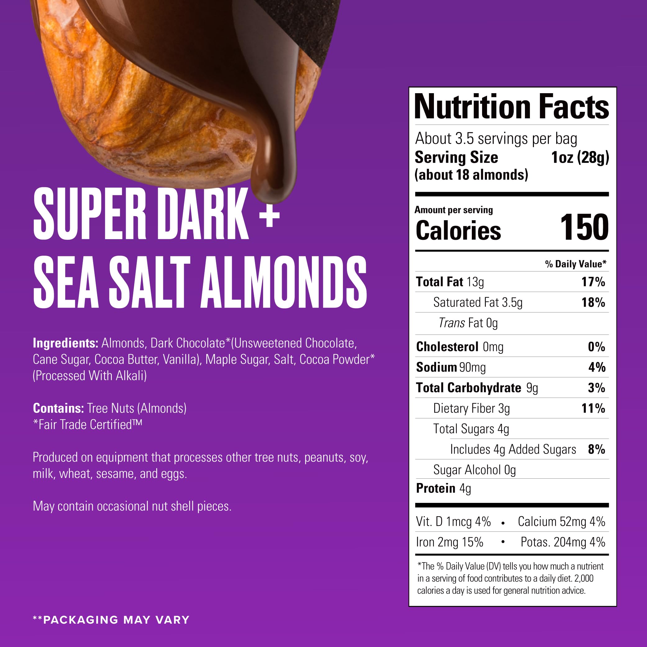 SKINNYDIPPED close-up of thin dark chocolate glaze highlighting rich cocoa flavor