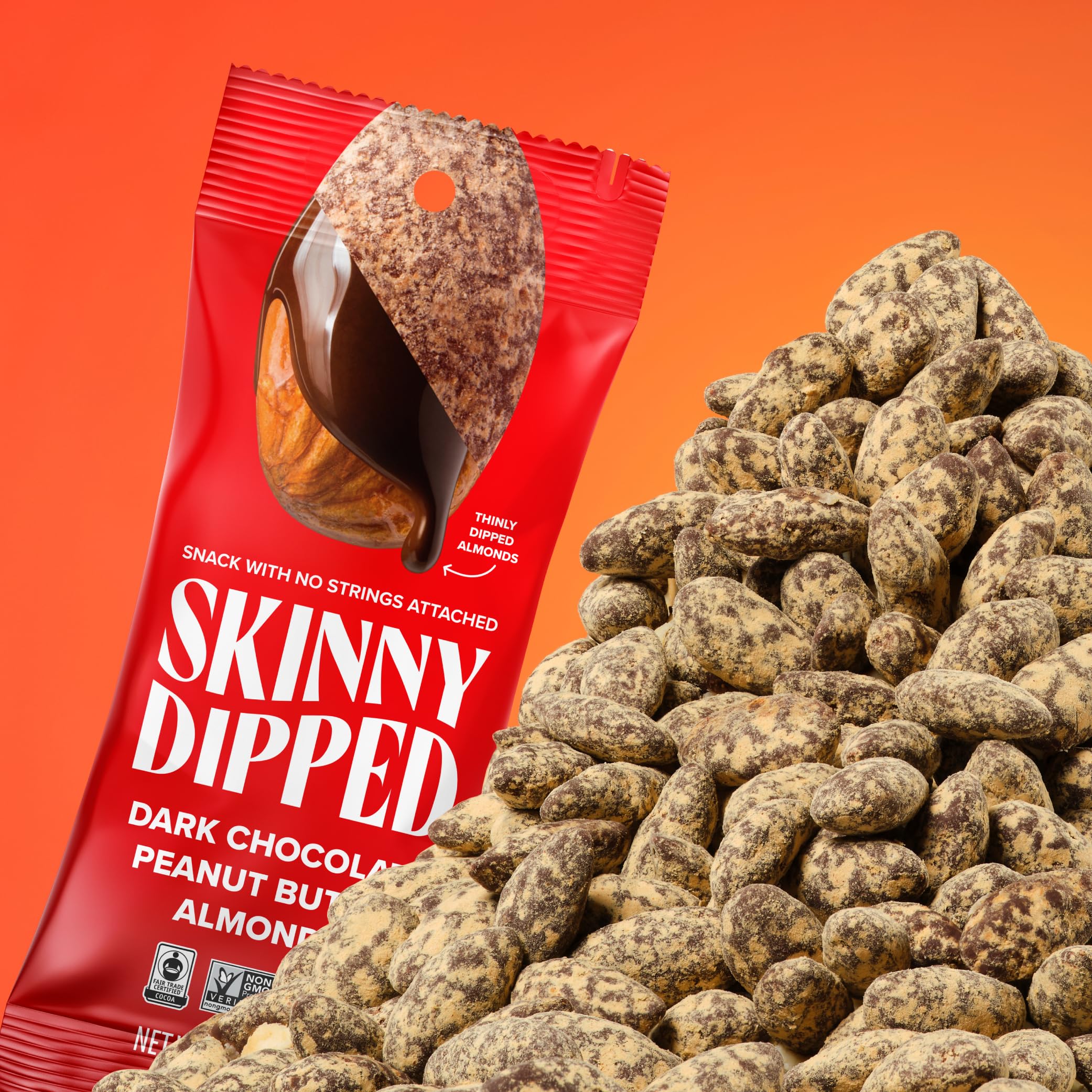 SKINNYDIPPED snack in bowl serving suggestion for topping yogurt or sharing
